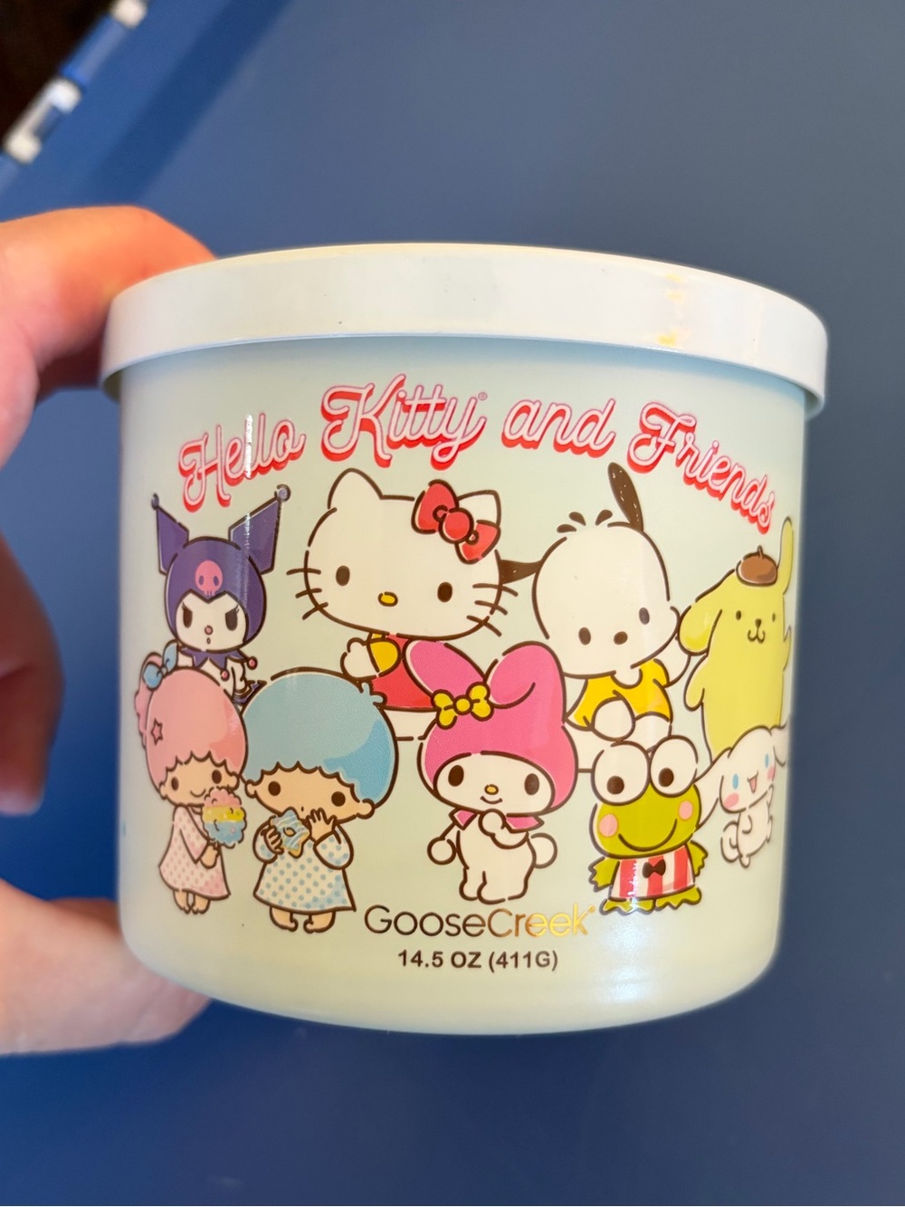 Hello Kitty & Friends Candle/ Cherry Blossom Petals, Peach, & Vanilla Scented